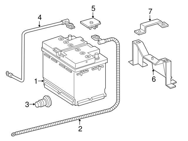 Genuine Mercedes 4635401541 Battery Cable - Mercedes