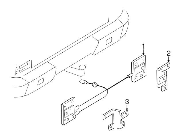 Genuine Mercedes 4638202375 Radio Antenna Mast; Rear - Mercedes