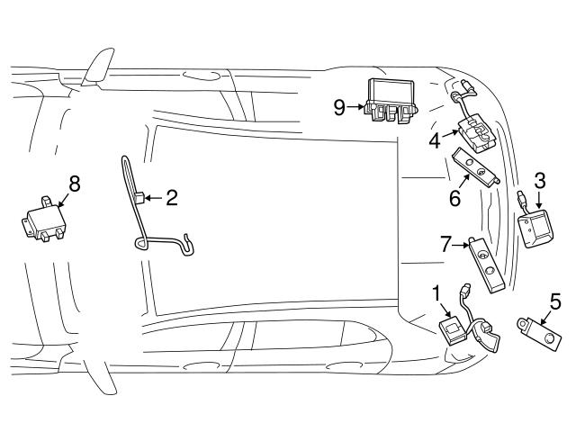 Genuine Mercedes 4638202875 Radio Antenna Assembly - Mercedes