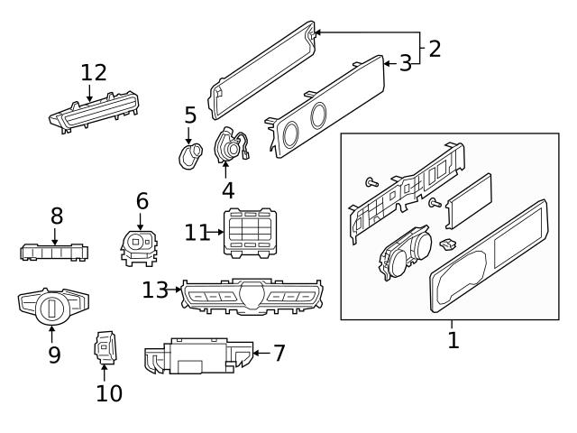 Genuine Mercedes 4639069800 Cabin Air Temperature Sensor - Mercedes