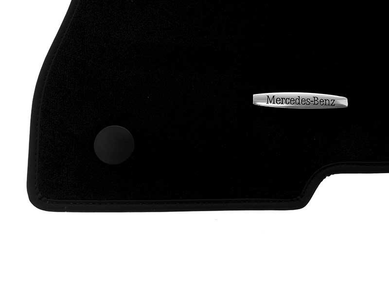 Genuine Mercedes 66294232 Velour Floor Mat Set; Black; 4-Piece 