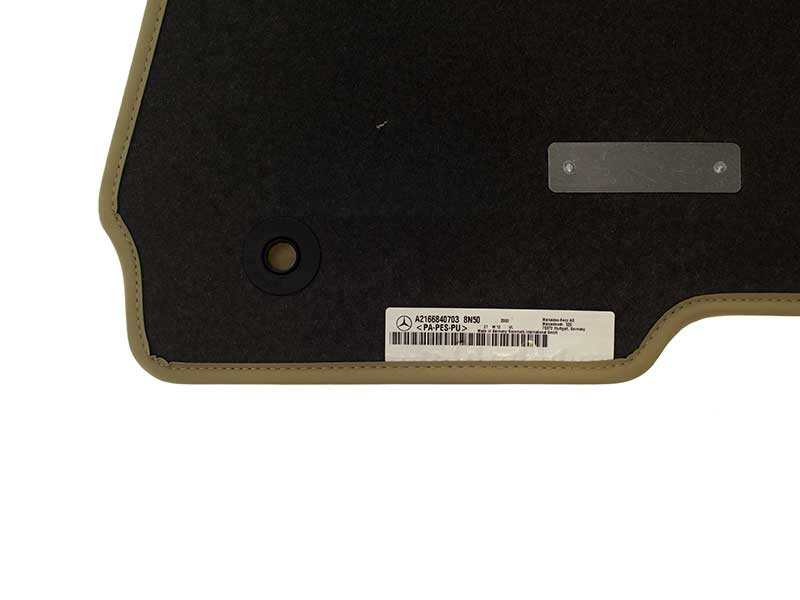 Genuine Mercedes 66294236 Velour Floor Mat Set; Cashmere Beige; 4Piece