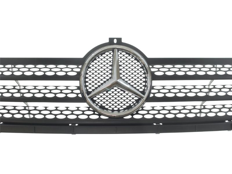 Genuine Mercedes 901880038564 Grille; Front; Black Mesh with