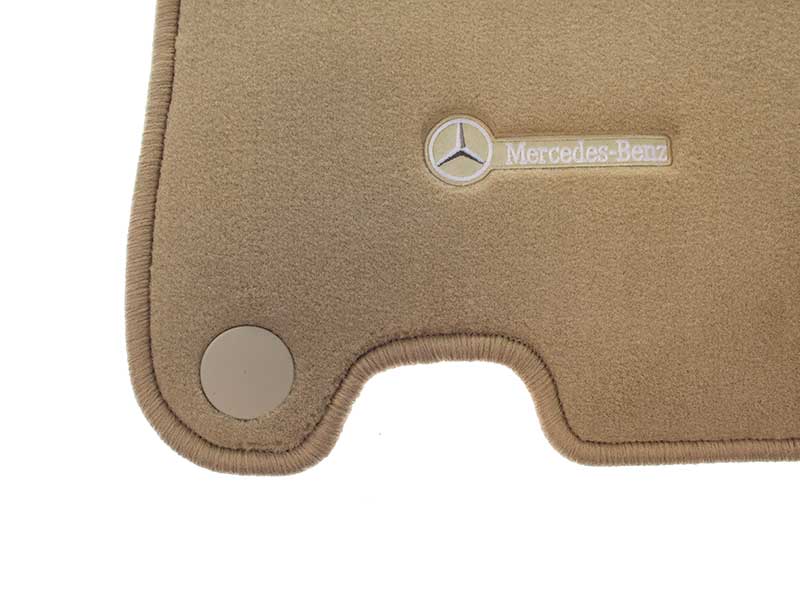 Genuine Mercedes BQ6680602 Floor Mat Set; Stone Mercedes Q6680602