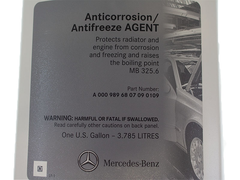 Genuine Mercedes Q1030005, BQ1030005 Antifreeze/Coolant; Pink G40 Type; 1  Gal - Mercedes