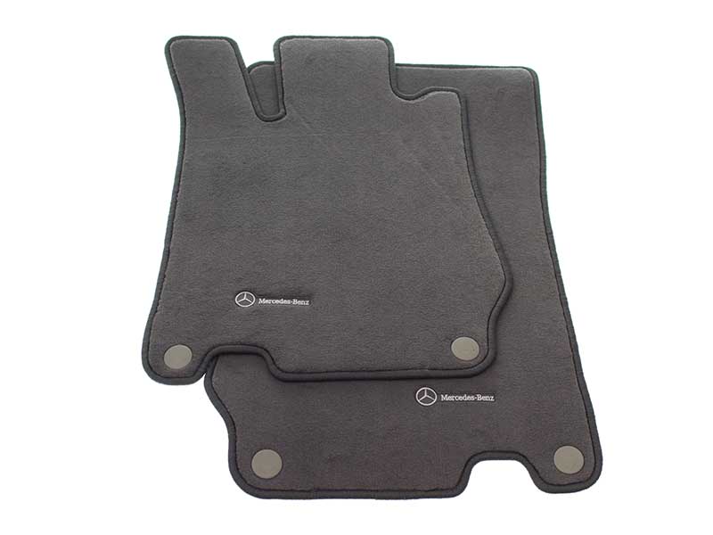 Genuine Mercedes Q6680510 Floor Mat Set; Ash Silver Mercedes BQ6680510