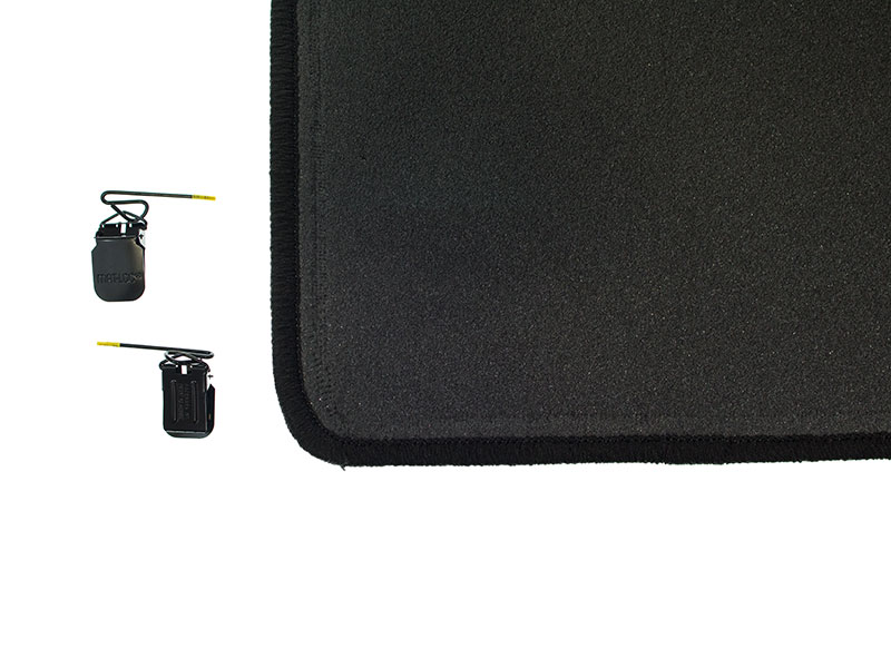 Genuine Mercedes Q6680535 Velour Floor Mat Set; Black; 4Piece; W220 4