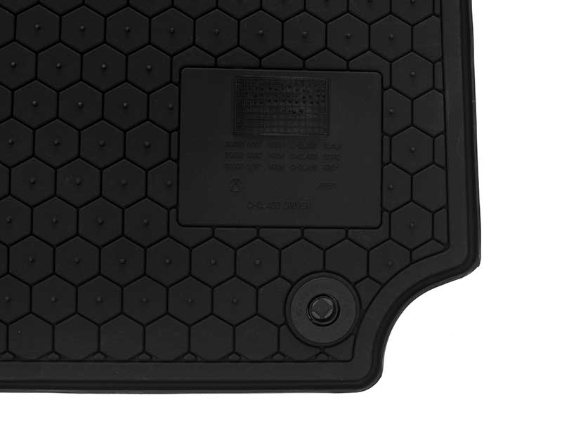 Genuine Mercedes Q6680665 AllWeather Rubber Floor Mat Set; Black; 4
