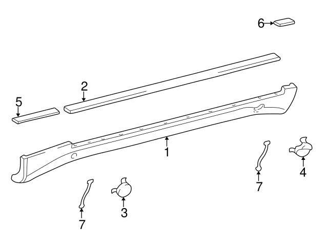 Genuine Mercedes WA2106980430 Vehicle Lifting Jack Cover; Rear  