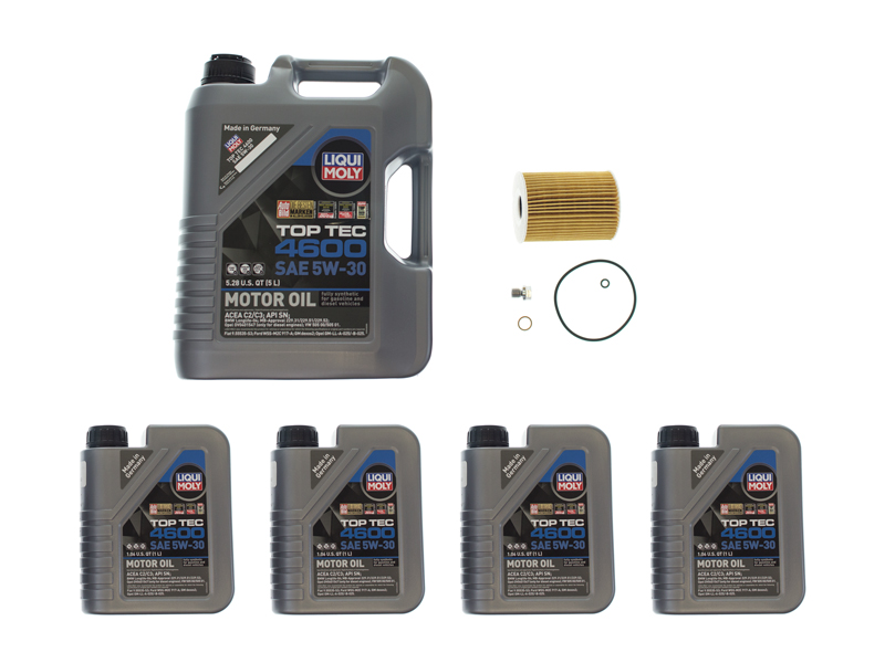 MB2OILFLTR1KIT Liqui Moly Top Tec 4600 + Mahle Oil Change Kit - 5W-30 Fully Synthetic