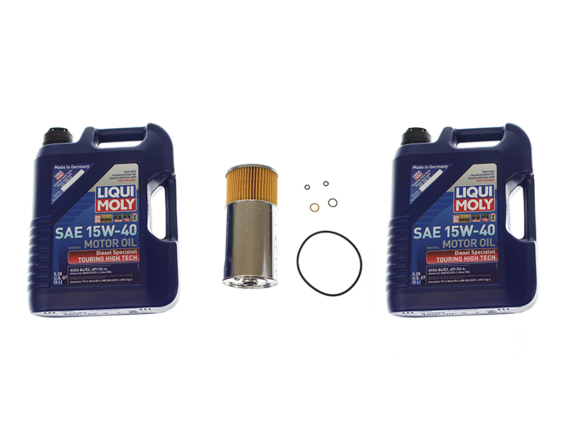 Liqui Moly Diesel Specialoil + Mann MB4OILFLTR1KIT Oil Change Kit 15W