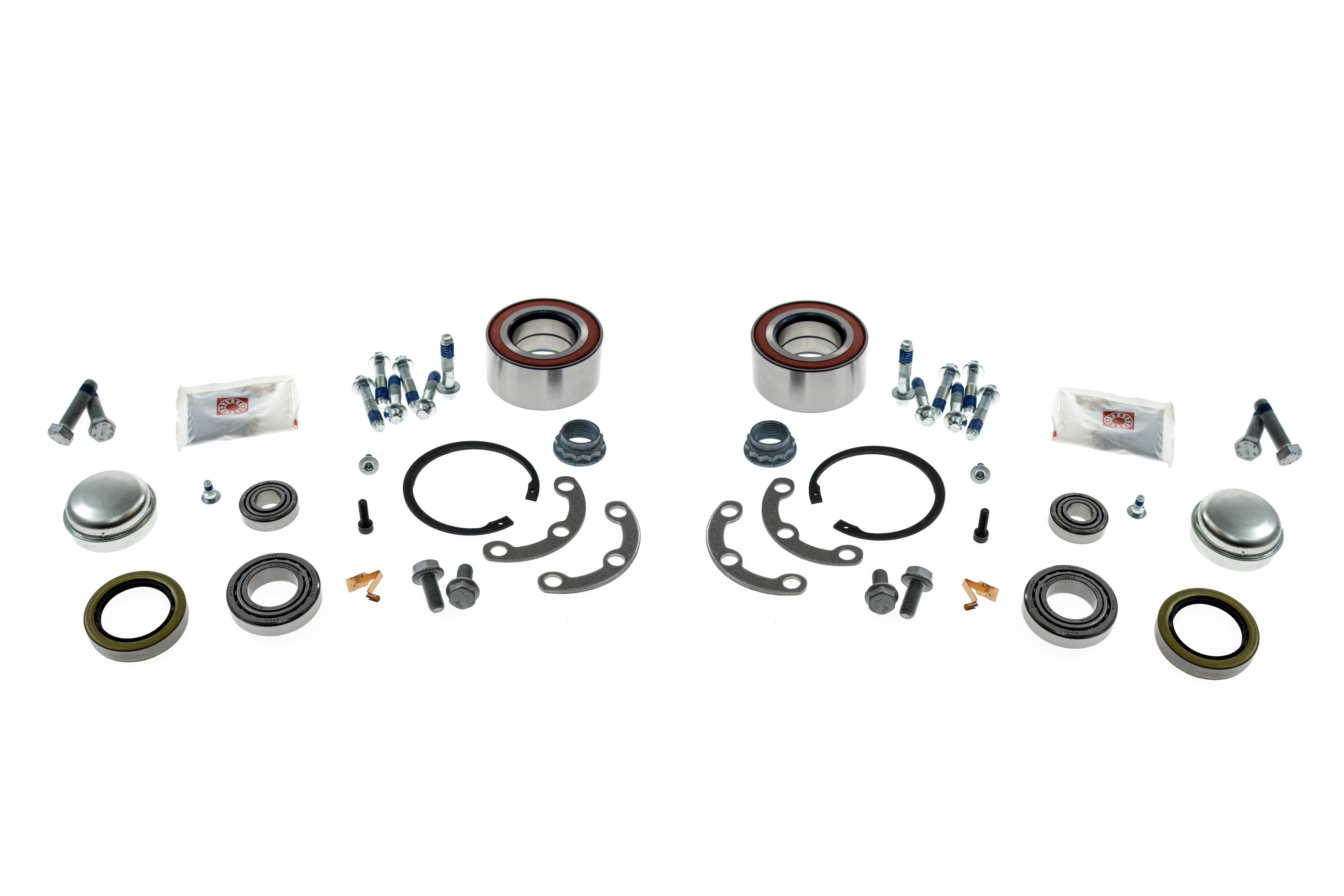 AAZ Preferred MBWHLBRG2KIT Wheel Bearing Kit; Front and Rear Bearings