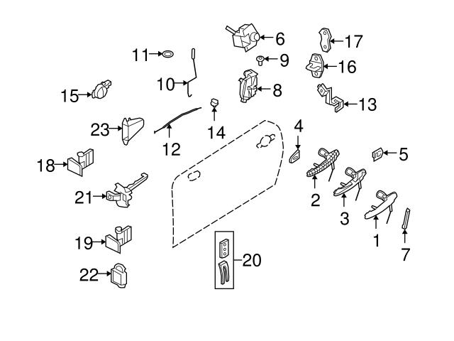 Genuine Mini 41517176820 Door Hinge Parts; Right, Front Right  