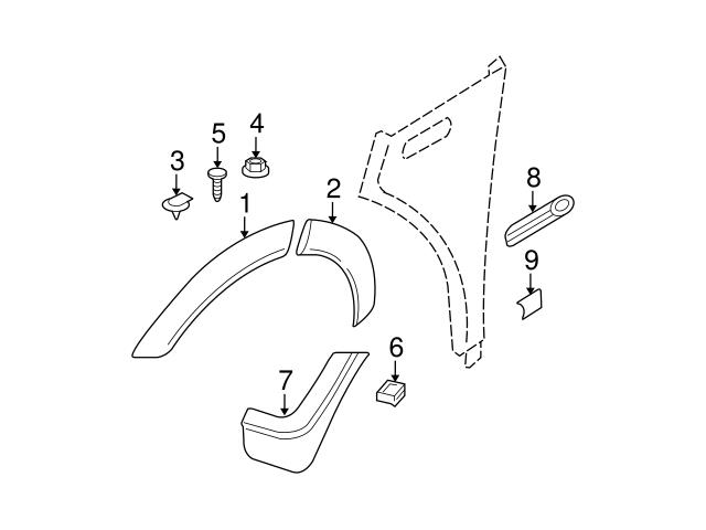 Genuine Mini 51137114733 Fender Emblem; Left | 51131515592