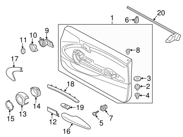 Genuine Mini 51417419655 Door Handle, Interior; Left, Front Left Genuine Mini 51417419655 Door Handle, Interior; Left, Front Left