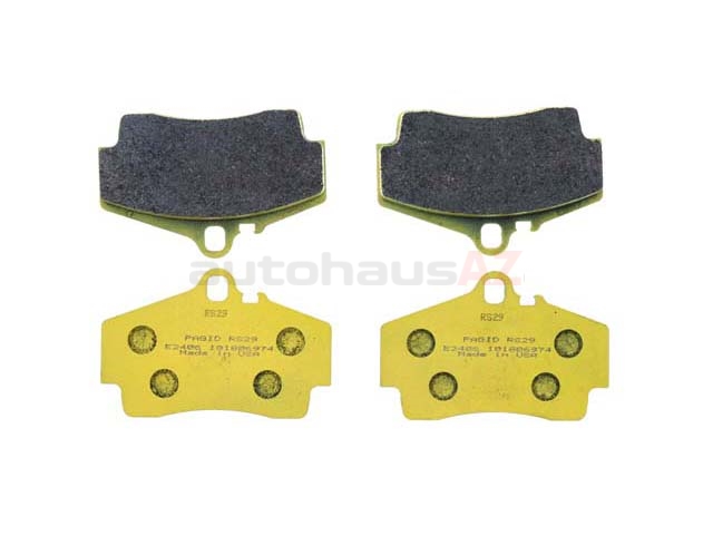 995541937 Pagid Racing Brake Pad Set; Rear