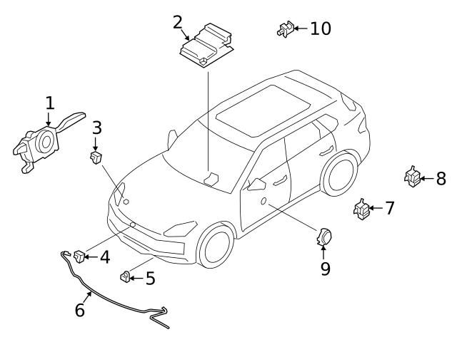 Genuine Porsche 95895965110 Impact Sensor - Porsche