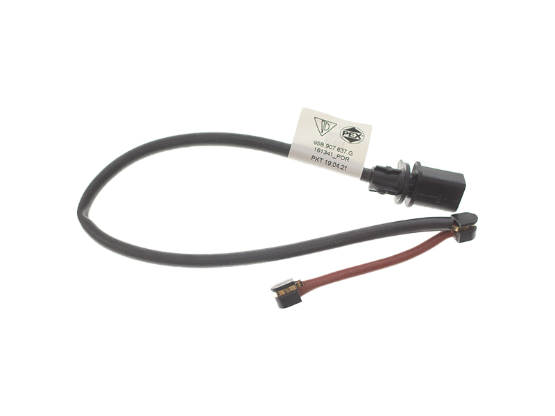 95B907637G Genuine Porsche Brake Pad Wear Sensor; Front Left/Right