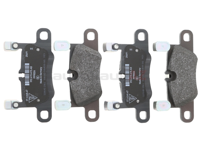 Genuine Porsche 992698451G Brake Pad Set; Rear - Porsche | 992698451A