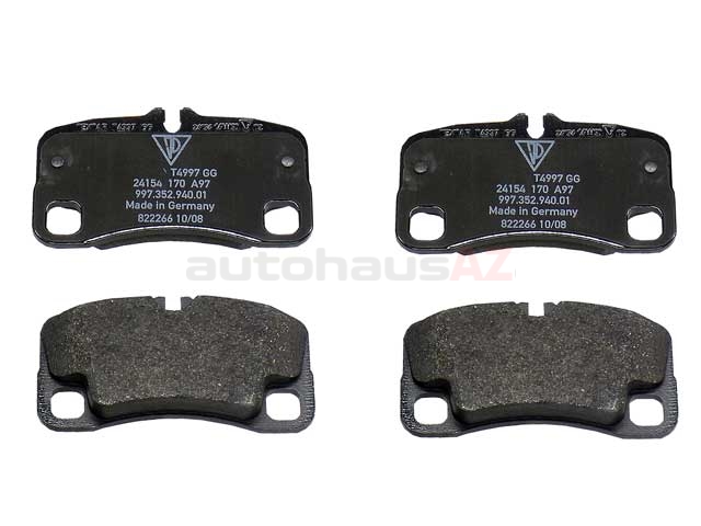 Genuine Porsche 99735294906 Brake Pad Set; Rear - Porsche
