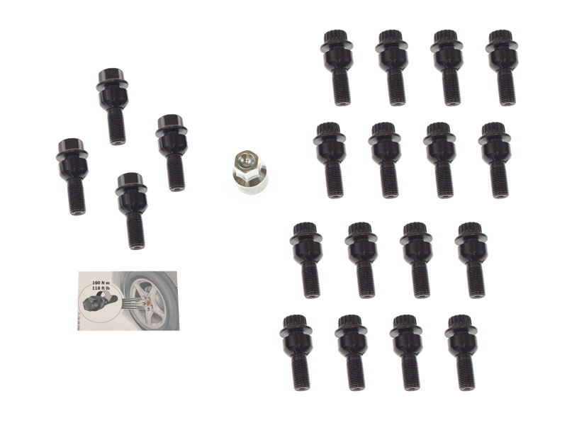 Genuine Porsche 00004311005 Wheel Lock Set; 50 mm Porsche