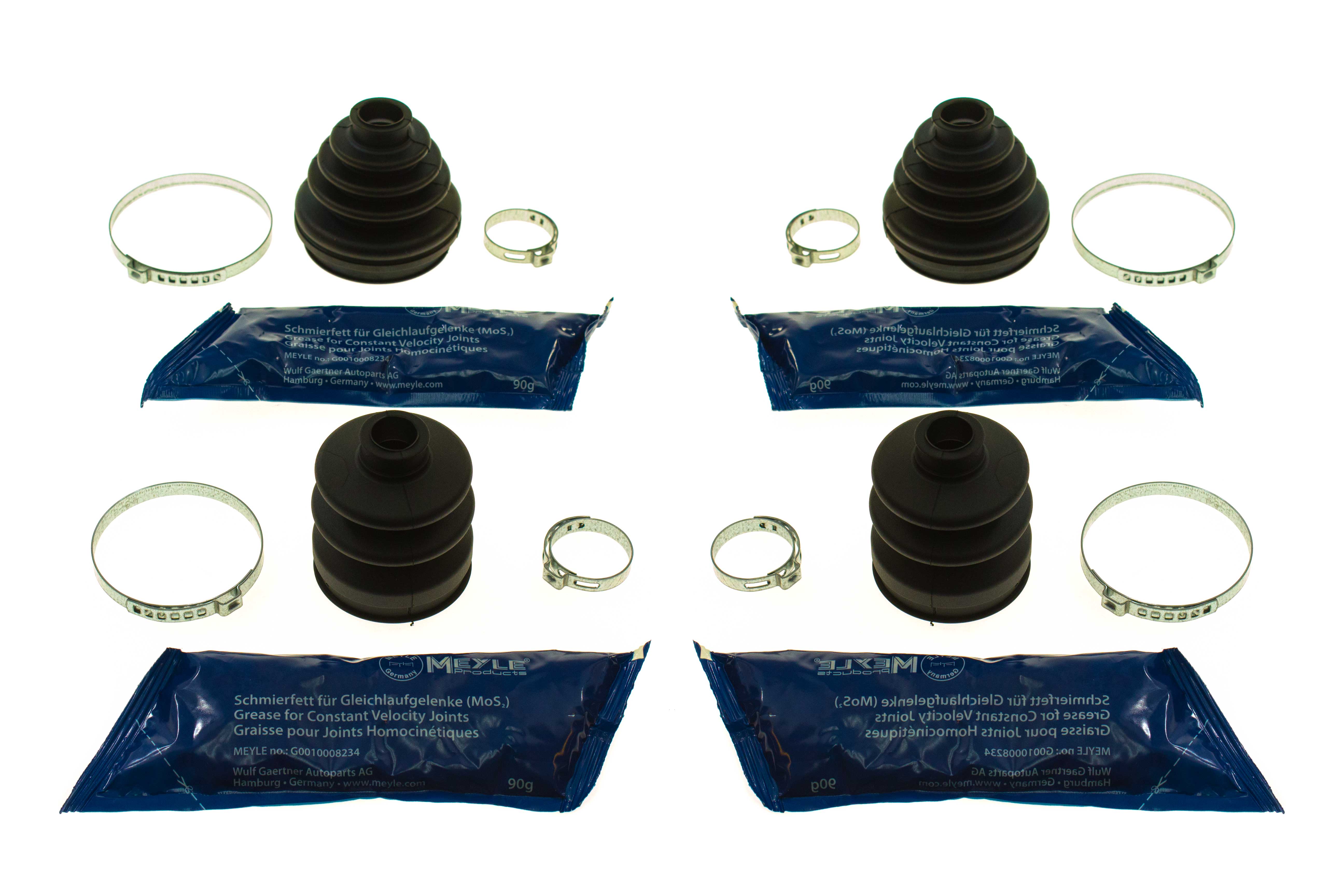 AAZ Preferred POR4FTBOOTKIT Axle Boot Kit; AWD Front Inner and Outer