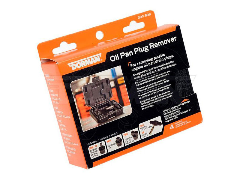 Dorman 090999 Oil Drain Plug Removal Tool Kit 06L103801 06L103801D