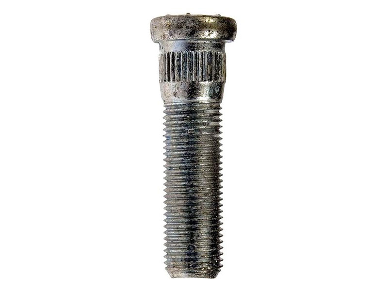 9/16-18 Serrated Wheel Stud Knurl .666 In Single Pack Length 2-5/16 In