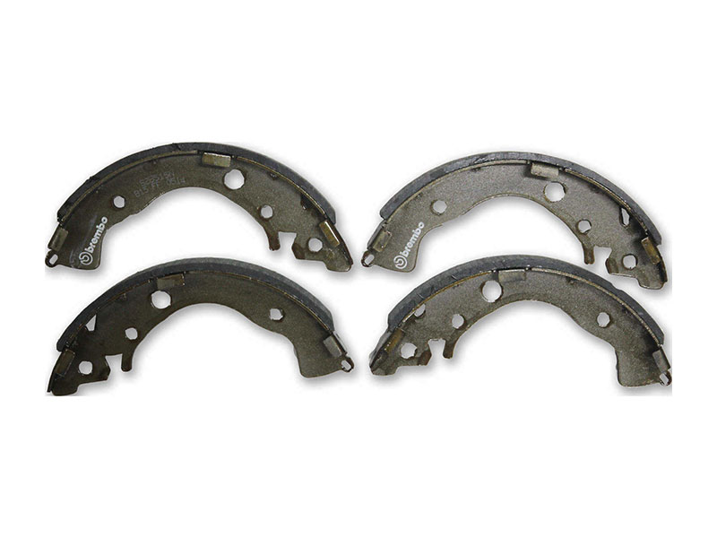 Set of 2 Brembo Rear Brake Drums /& Aftermarket Rear Brake Shoes For Honda Civic