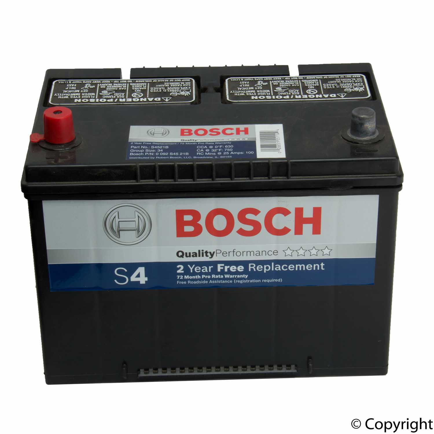 Bosch S4521b Battery 0092s4521b