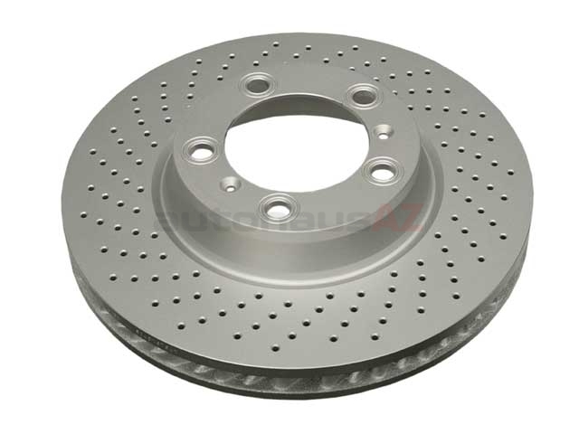 SP34101 ATE Coated Disc Brake Rotor; Front Left; Directional; Cross-Drilled