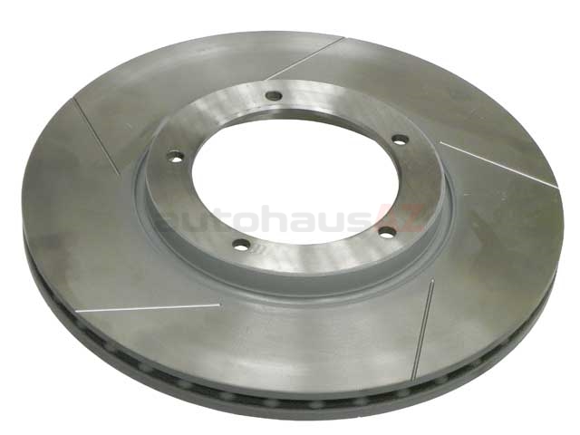 477405083D Sebro Slotted & Coated Disc Brake Rotor; Front