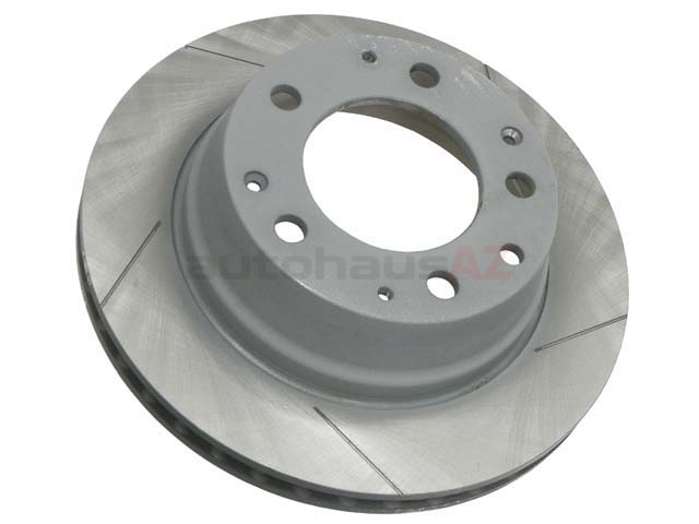 91135204109 Sebro Slotted & Coated Disc Brake Rotor; Rear