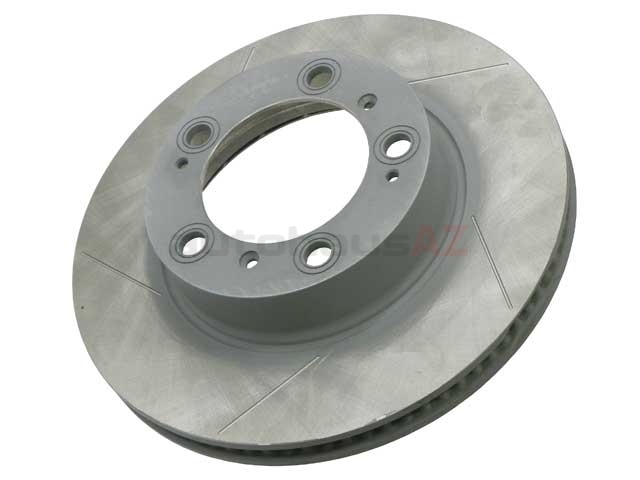 98635140105 Sebro Slotted & Coated Disc Brake Rotor; Front