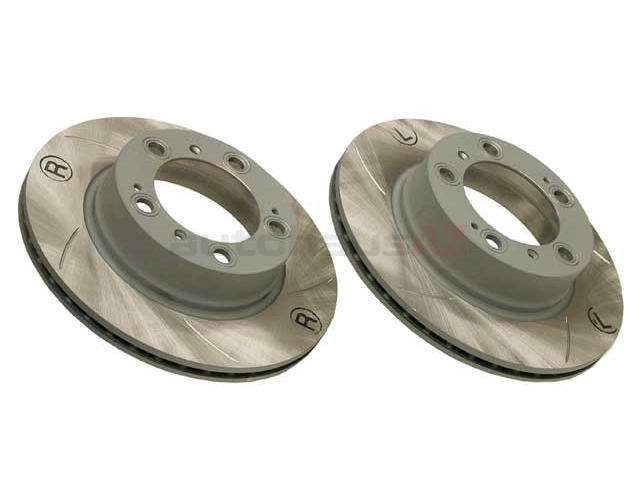 SEBRO SLOTTED & COATED Disc Brake Rotor Rear 98635240104