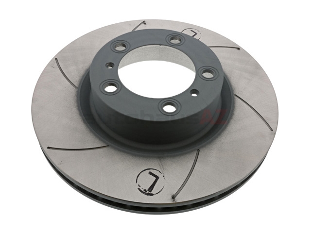 99735140101 Sebro Slotted & Coated Disc Brake Rotor; Front Left