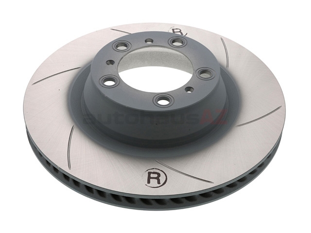 99735240602 Sebro Slotted & Coated Disc Brake Rotor; Rear Right