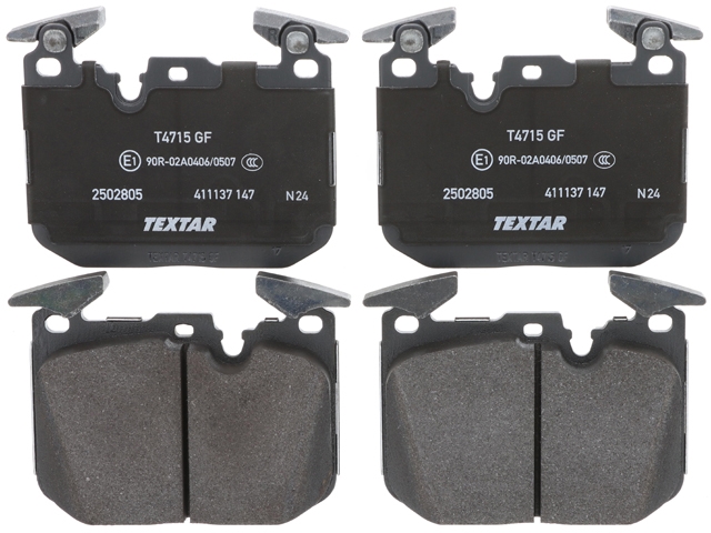 Textar 34112284969, 2502805 Brake Pad Set - BMW