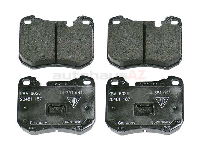 94435195102 Textar Brake Pad Set; Front