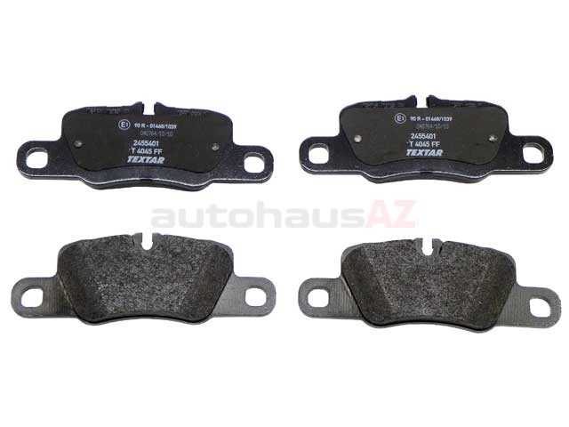 Textar 971698451D, 2455402 Brake Pad Set; Rear | 971698451M