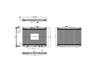 SCITOO Aluminum Replacement Radiator For 2014-2016 Toyota Highlander LE/XLE 3.5L V6 - Fits Part #13449