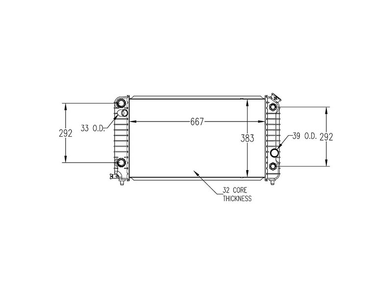 TYC 1533 Radiator Assembly; Primary - Chevrolet, GMC | 52462548 8011533 ...