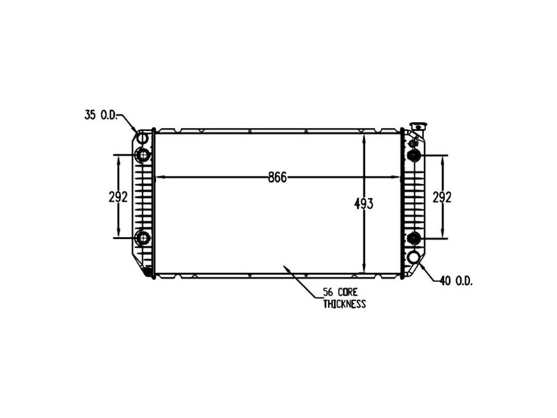 TYC 1696 Radiator Assembly; Primary Chevrolet, GMC 1796 431346 52491621 8011696