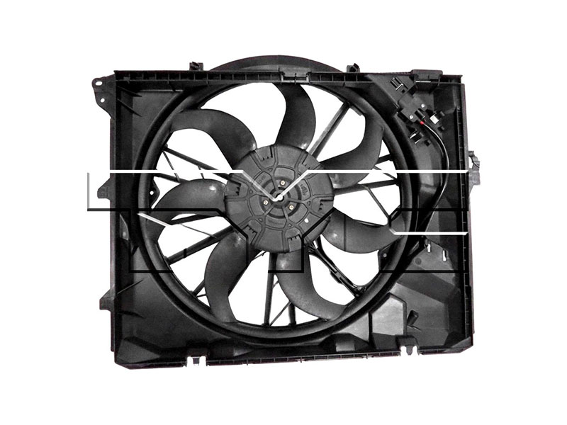 TYC 622990 Cooling Fan Assembly BMW 17425A3F106 621195 BM3117101