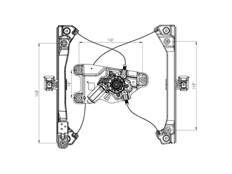 TYC 660395 Front Right Power Window Regulator Replacement - OE Fit For Select Vehicles