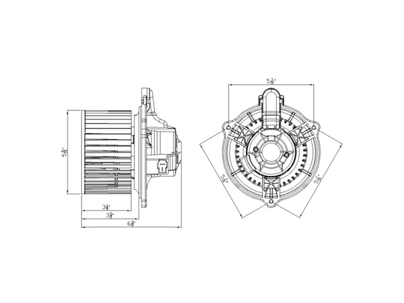 TYC 700250 Blower Assembly; Front - Hyundai | 75805 971132L000 ...