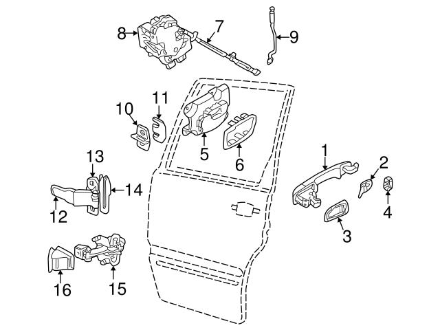 Genuine Volvo 1372546 Door Hinge Parts; Left Upper - Volvo