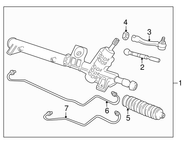 Genuine Volvo 271601 Rack & Pinion Boot Kit; Left, Right - Volvo