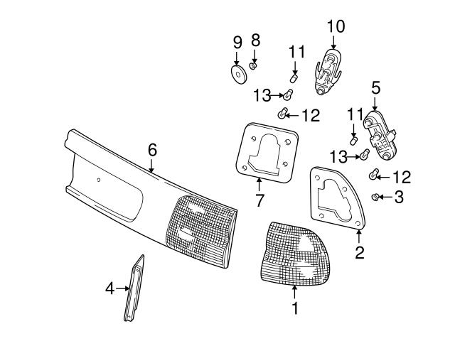 Genuine Volvo 30632612 Tail Light Assembly; Rear Inner - Volvo