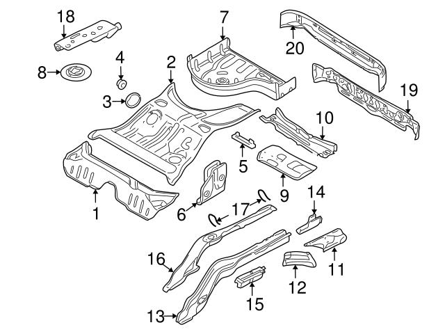 Genuine Volvo 30698536 Tie Down Hook; Left - Volvo
